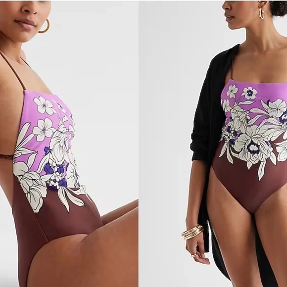 ⏰️NWT: Strappy Lace-Up Body Contour One-Piece Swimsuit - Large - Picture 10 of 10